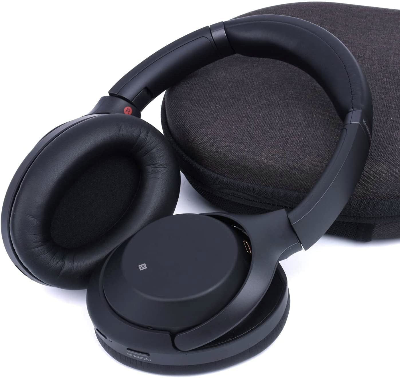 Professional Earpads Cushions Replacement for Sony WH-1000XM3 (WH1000XM3) Over-Ear Headphones, Ear Pads with Softer Protein Leather, Noise Isolation Memory Foam, Added Thickness (Black)