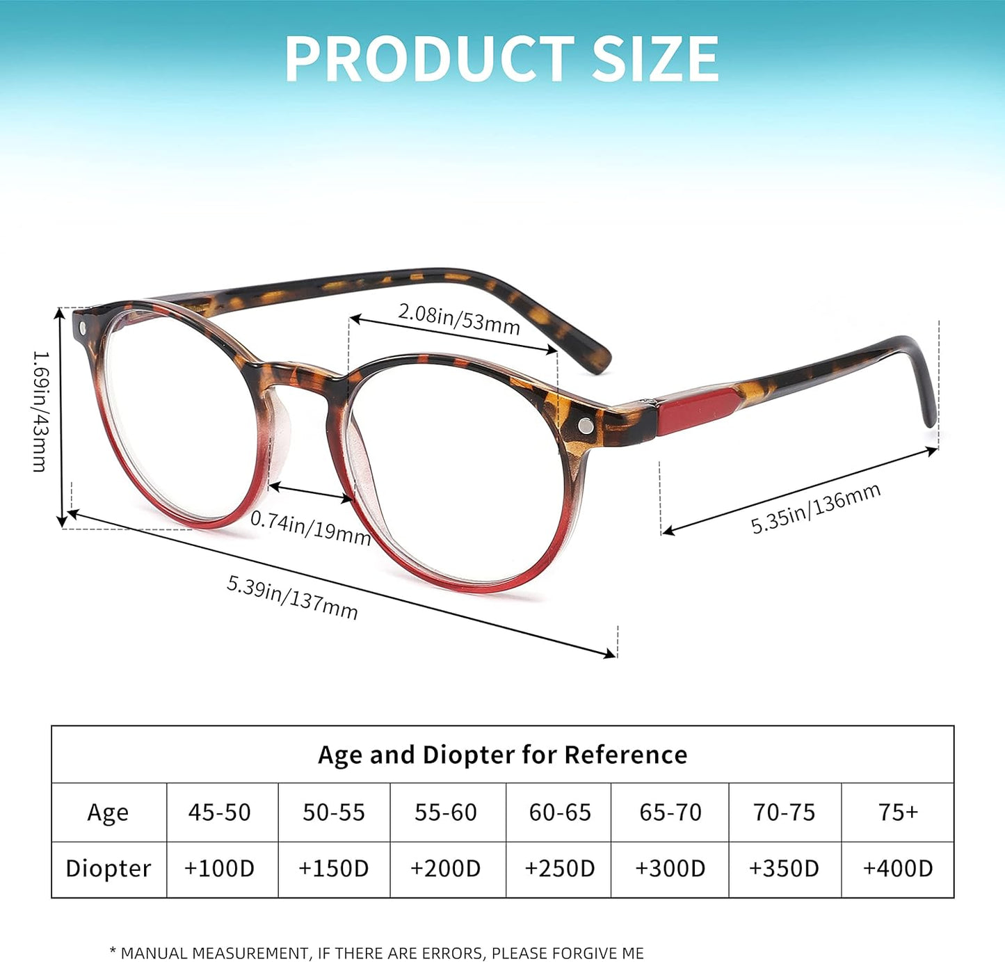 Reading Glasses for Women - Blue Light Blocking Ladies Spring Hinge Readers with Pouches anti Eyestrain/Glare Women'S Computer Eyeglasses (4 Pairs Mix Color, 1.75)