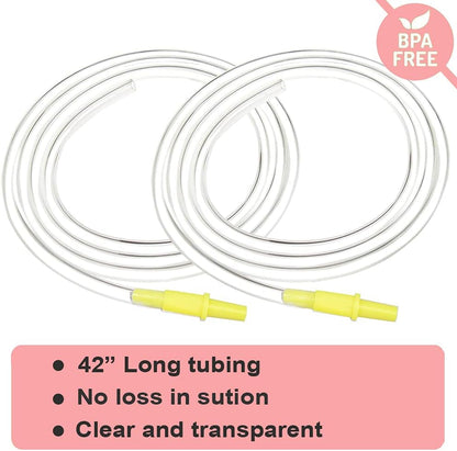 Pump in Style Tubing X4, Spare and Replacement Tubing for Medela Pump in Style Advanced Breast Pump - BPA Free (4 Pc)