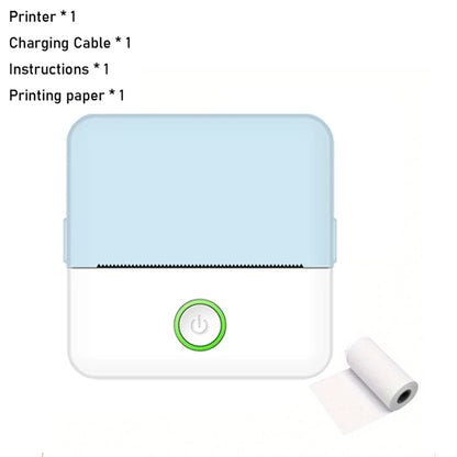 Mini Portable Thermal Printer Wireless Printer with Bluetooth Compatible with Android and Ios